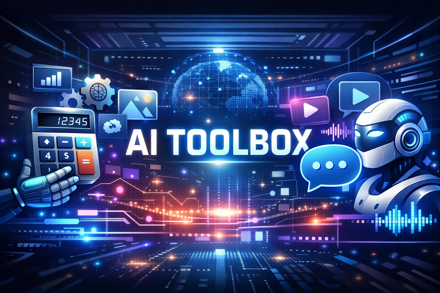 AI toolbox illustration