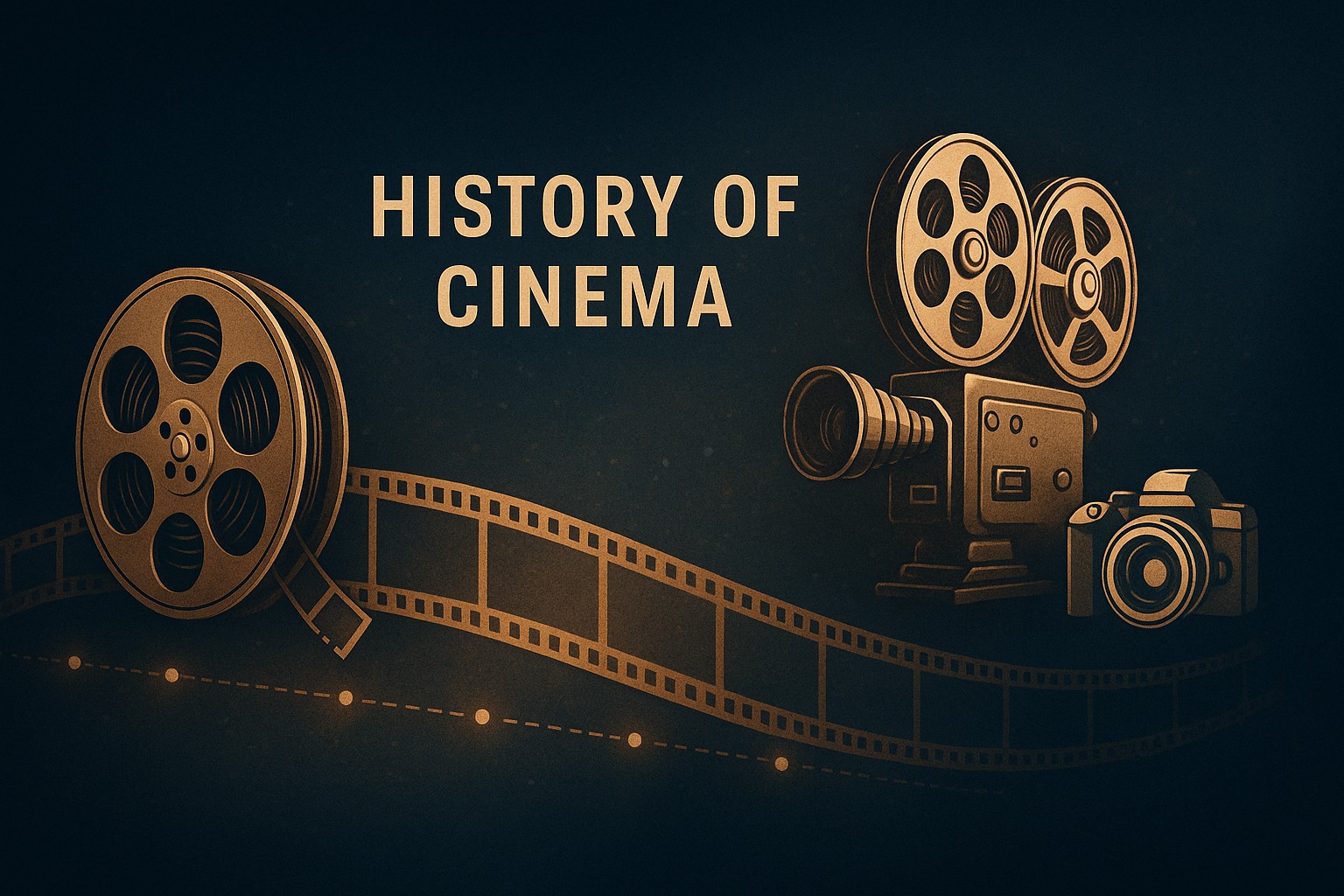 History of cinema illustration