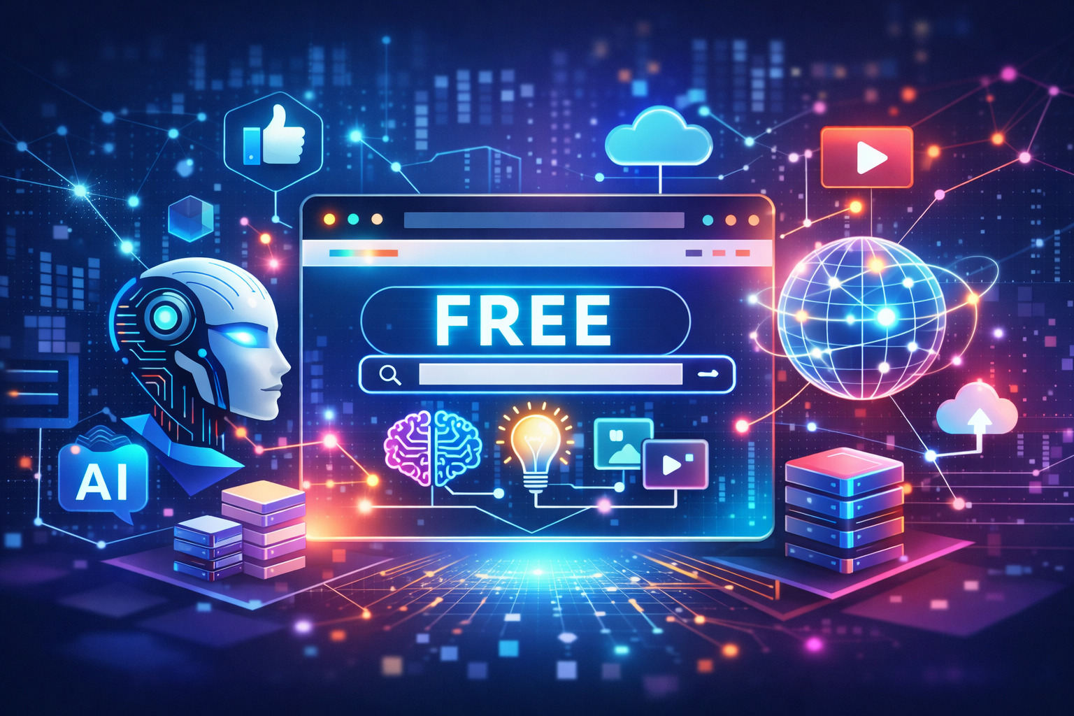 Connected AI platforms illustration